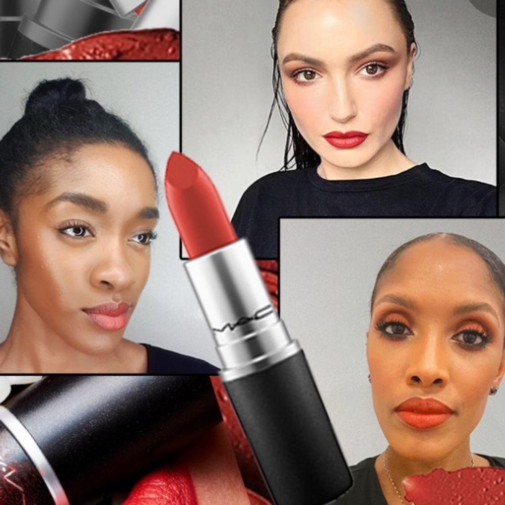 M.A.C lipsticks in Chili AC6 (most popular)
